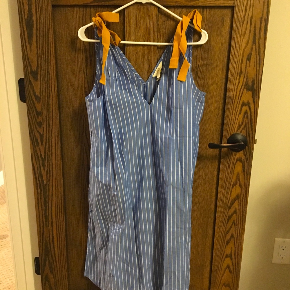 Matilda Jane blue striped swimsuit cover-up